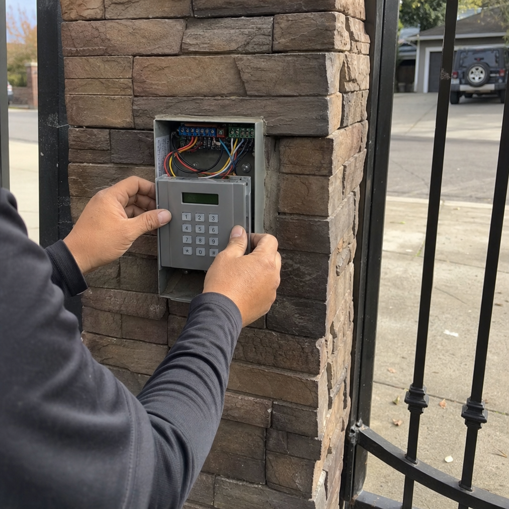 Gate access control system installation in Ancho Cordova, CA