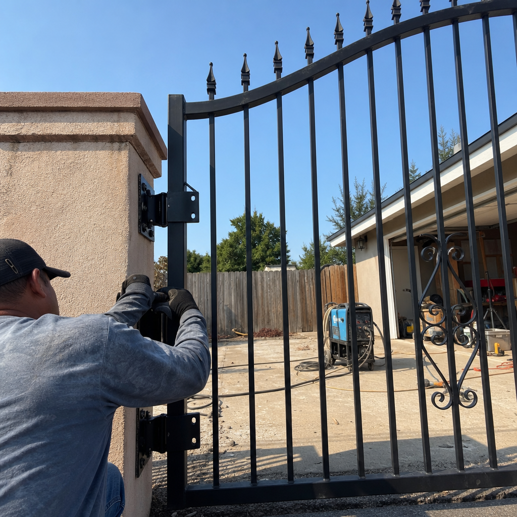 Gate installation by professional